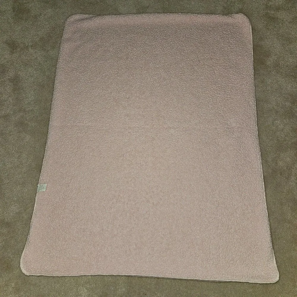 True Baby Pink White Striped Fleece Baby Blanket Lovey Girl SOFT 30x38